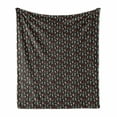 thumbnail image 1 of Rockets Soft Flannel Fleece Throw Blanket, Continuous Stars Space Galaxies Science Technology Engineer, Cozy Plush for Indoor and Outdoor Use, 50" x 60", Ruby Sea Green, by Ambesonne, 1 of 5