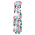 thumbnail image 5 of SMihono Robe Maxi Bohème d'Été pour Femmes Grande Taille Robe Longue Imprimée Sans Manches à Col Rond pour Femmes Robe de Plage Évasée, 5 of 5