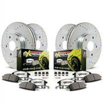 PowerStop Front and Rear Z26 Street Warrior Carbon-Fiber Ceramic Brake Pad and Drilled and Slotted Rotor Kit Fits: JEEP Select Models K2150-26