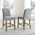 thumbnail image 4 of Grayson Chaise de Comptoir en Bois Gris, 4 of 7
