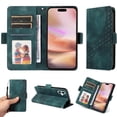 thumbnail image 4 of Funda GANGXUN para iPhone 16 con diseño acolchado elegante, cuero PU, protección total y ajuste preciso, 4 of 5