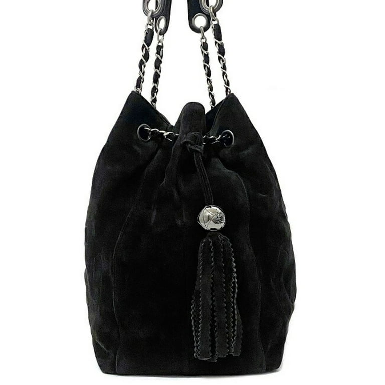 Chanel Matelasse Bucket Bag 2022 SS, Black