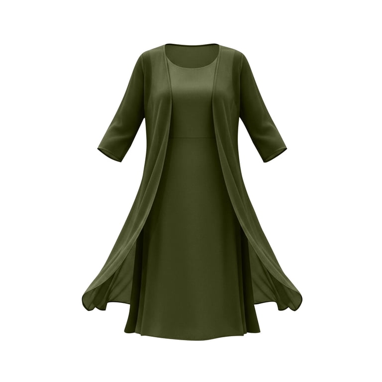 olive green midi dress wedding guest Elegant Olive Green Pleated Fitted Dress for Women