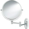 Conair Classique Standard Wall Mount Mirror with 5x Magnification, Chrome Finish