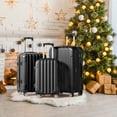 thumbnail image 2 of Zimtown 3 Piece Nested Spinner Suitcase Luggage Set With TSA Lock Black, 2 of 13