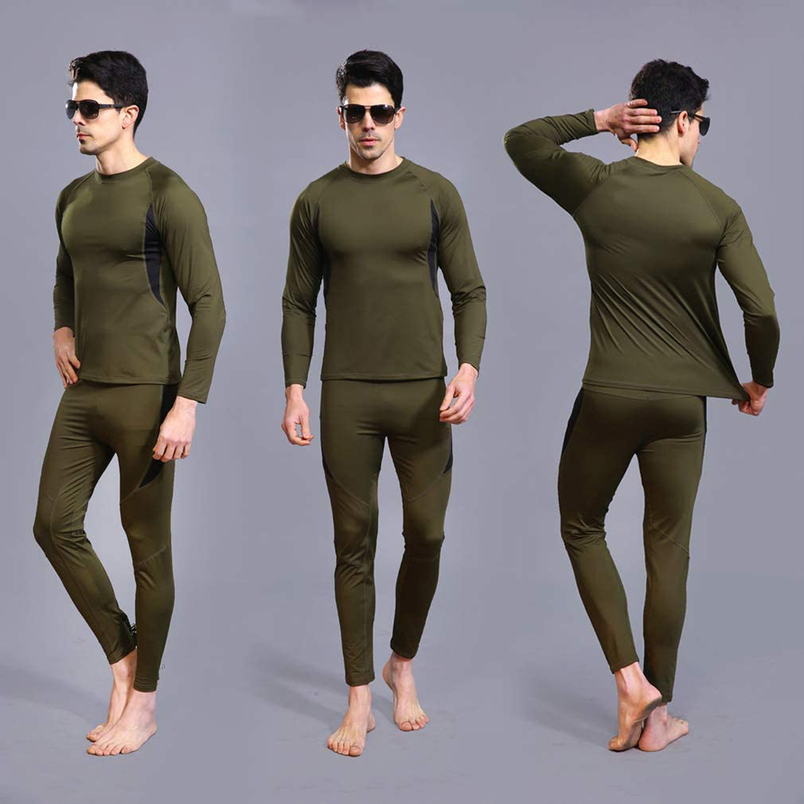Sous-vêtement Thermique Homme - Haut & Bas Séchage Rapide - Pour Ski, Randonnée, Sport Hiver
