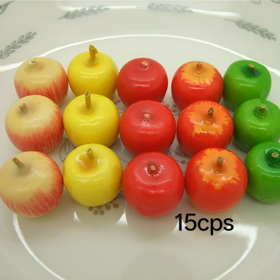 LAMIRO 60Pcs Foam Fruit Artificial Mini Apples Fake Apples Home Kitchen Photography Party Decoration