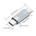 thumbnail image 2 of ziyahi Alloy Type-C to USB 4.0 Adaptor Universal 40Gbps Indoor Working Mobilephone Charging Music Audio Data Transfer Converter, 2 of 7