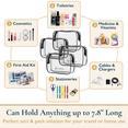 thumbnail image 5 of ComfiTime Clear Makeup Bag – 4Pack TSA Approved Travel Toiletry Cosmetic Bag, Portable & Waterproof Makeup Organizer, Small Transparent Makeup Pouch for Men/Women, 5 of 13