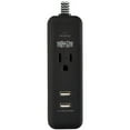 thumbnail image 3 of Tripp Lite Surge Protector Power Strip 1-Outlet with 2 USB Ports 2.1A 4ft Cord (tlp104usb), 3 of 7