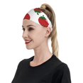 thumbnail image 6 of Yiaed Hand Drawn Strawberry Print Sports Headbands,Moisture Wicking Workout Headband, Sweatband Headbands for Running,Cycling for Women and Men, 6 of 8