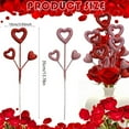 thumbnail image 5 of 3Pcs Valentine's Day Glitter Puffy Heart Foam Picks Sparkly Heart on Sticks Valentines Floral Picks for Wedding Birthday Party Cake Decorations Vase Floral Arranging Table Centerpiece Supplies, 5 of 8
