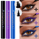thumbnail image 2 of 3 Colors Double Head Star Seal Eyeliner Waterproof Stamp Pen Black Blue Purple Eye Liner Pencil Fast Drying Lazy Eye Makeup, 2 of 5