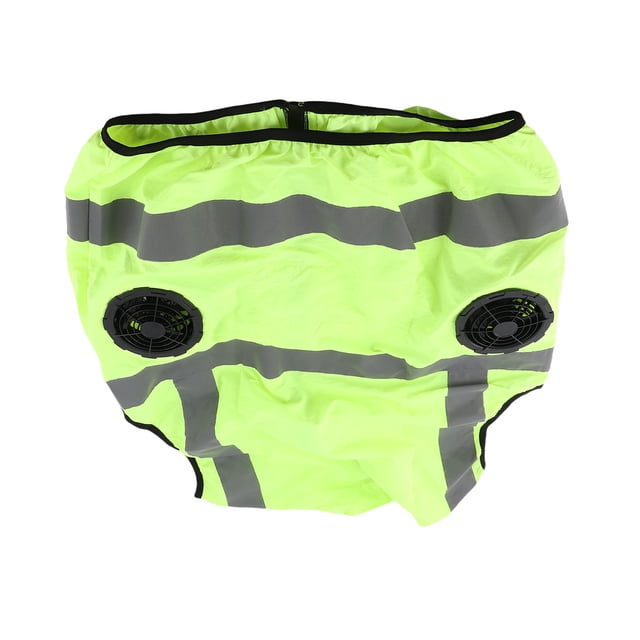 Chaleco Ventilador Enfriador, 5V Chaleco Acondicionador De Aire De Alta Visibilidad Chaleco Enfriador De Verano Con 2 Ventiladores Extraíbles, Banda