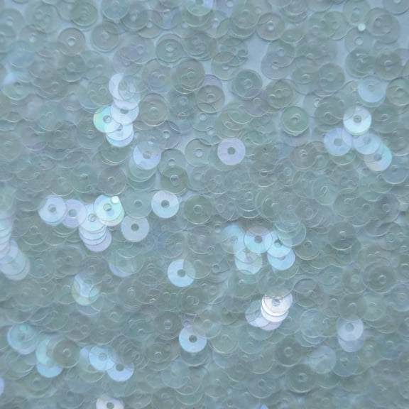 Light Clear Sequins 4mm Crystal Rainbow Iris Iridescent Made in USA