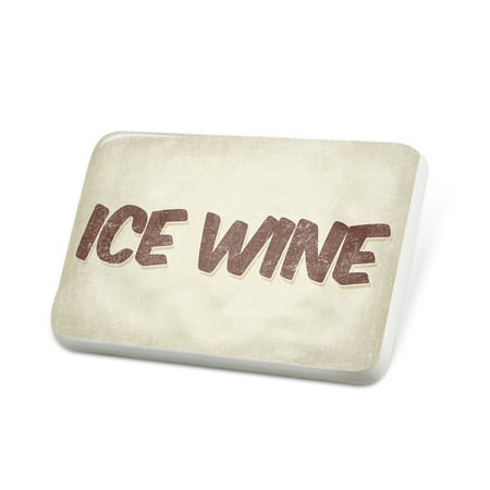 Porcelein Pin Ice Wine Wine, Vintage style Lapel Badge – NEONBLOND