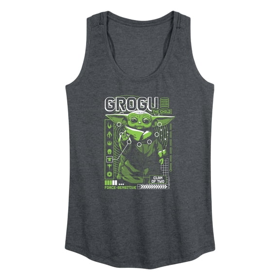 Star Wars - The Mandalorian Grogu Digital - Wo Men's Racerback Graphic Tank Top