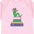 thumbnail image 4 of Inktastic Bookworm Girls Reading Gift Girls Long Sleeve Baby Bodysuit, 4 of 5