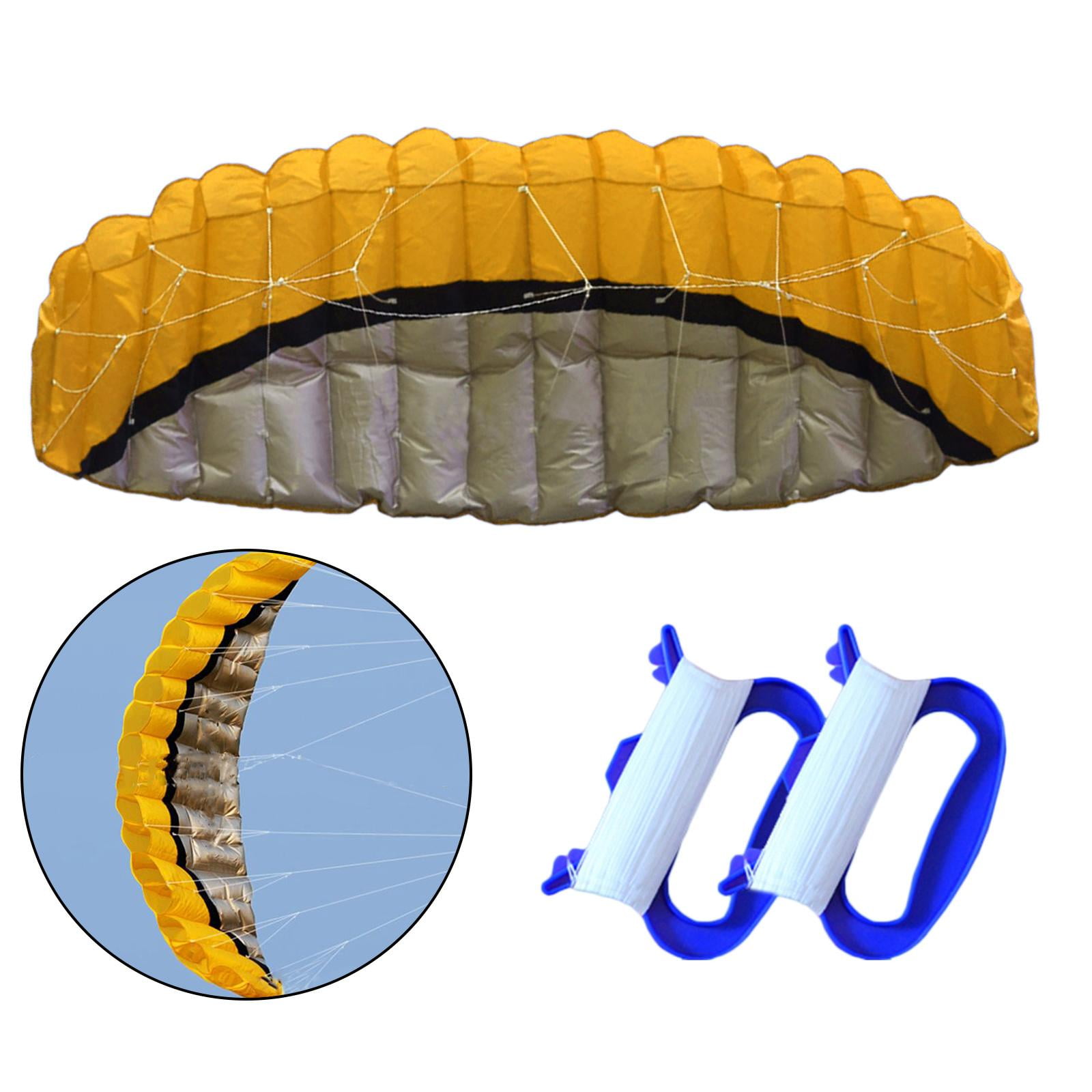 DimyFew 2.5 Line Kite, Seaside Beach Surfboard Flying Sport Parachute urfing Trainer Fly Yellow