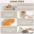thumbnail image 7 of 4 in 1 Cat Steam Brush, Pet Hair Cleaning Comb for Shedding & Grooming, Water Sprayer for Long & Short Haired Pets, Silicone Massage Brush for Cat and Dog, Tangled & Hair Loss Remover, 7 of 7