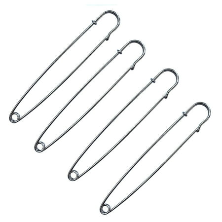 - 4 Piece Large 5 Inch Safety Pin Set Hobby Tool DIY Crafts and Repairs