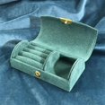 thumbnail image 1 of Feltree Bead Velvet Travel Portable Arched Small Jewelry Box Jewelry Storage Box Fashion Jewelry Packaging Box, 1 of 8