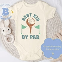 Best Kid By Par Onesie, Golf Themed Baby Bodysuit For Boys, Cute Golf Baby Outfit, Infant Onesie Cute Baby Onesie, BABY BODYSUIT LAT 4424