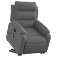 thumbnail image 1 of Sillón reclinable para masajes Power Lift VidaXL, tela gris oscuro, 1 of 9