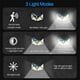 thumbnail image 5 of Solar Lights Outdoor 2 Pack 100LED Outdoor Solar Light with Motion Sensor 270 3 Modes Waterproof Outdoor Solar Lights Outdoor Solar Spot Lights for Ga, 5 of 5
