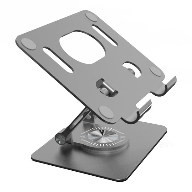 Para tableta de 4,7-12 pulgadas Riser 360 soporte giratorio plegable para teléfono móvil (gris)