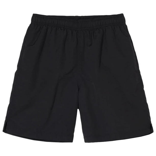 Pantalones cortos deportivos informales de verano para hombre, de poliéster fino, para correr, patineta, gimnasio, ejercicio, pantalones de tres puntos