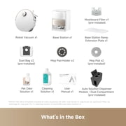 MOVA V50 Ultra Complete Robot Vacuum and Mop, Pet Hair Carpet Friendly,24000 Pa Suction, Self-Cleaning Filter,Fast Mop Drying