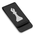 thumbnail image 1 of Stainless Steel Bishop Chess Piece Classic Slim Money Clip Credit Card Holder, 1 of 2