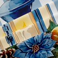 thumbnail image 4 of Manfei Cartoon Snowflake Stripes Shower Curtain 72Wx84L,Merry Christmas Bathroom Shower Curtain, 4 of 6