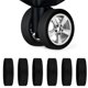 thumbnail image 2 of 2025 8 piezas de cubierta de goma para ruedas de equipaje, accesorio silencioso para ruedas de carrito, cubierta protectora adecuada para equipaje de dos ruedas, 2 of 5