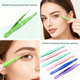 thumbnail image 4 of EXLEAF 2026 New Tweezers Spray-Painted Finish Tweezers for Women Efficient Brow Shaping Eyebrow Tweezers Green for Precise Shaping Facial Grooming Beauty Routines Travel Use., 4 of 7