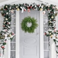 thumbnail image 4 of Artificial Christmas Wreaths for Front Door Large Pine Greenery Garland, Natural Droopy Cedar Winter Wreath for Wall Fireplace Windows Decor, Farmhouse Xmas Reefs Home Christmas Decorations, 4 of 6