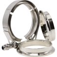 thumbnail image 1 of 3 Inch V Band Clamp CNC Stainless Steel Flanges, 3in SS Vband, V-Band Flange Kit, 1 of 5