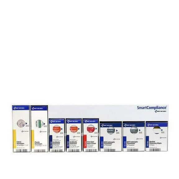 First Aid Only RetroFit Clean Treat and Protect, 135 Pieces, Plastic Case