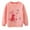 Pink, variant on Little Girls Sweatshirts Kids Baby Spring Fall Animal Print Cotton Casual Crew Neck Long Sleeve Pullover Sweater Shirt Tops for Girls Size 5-6T