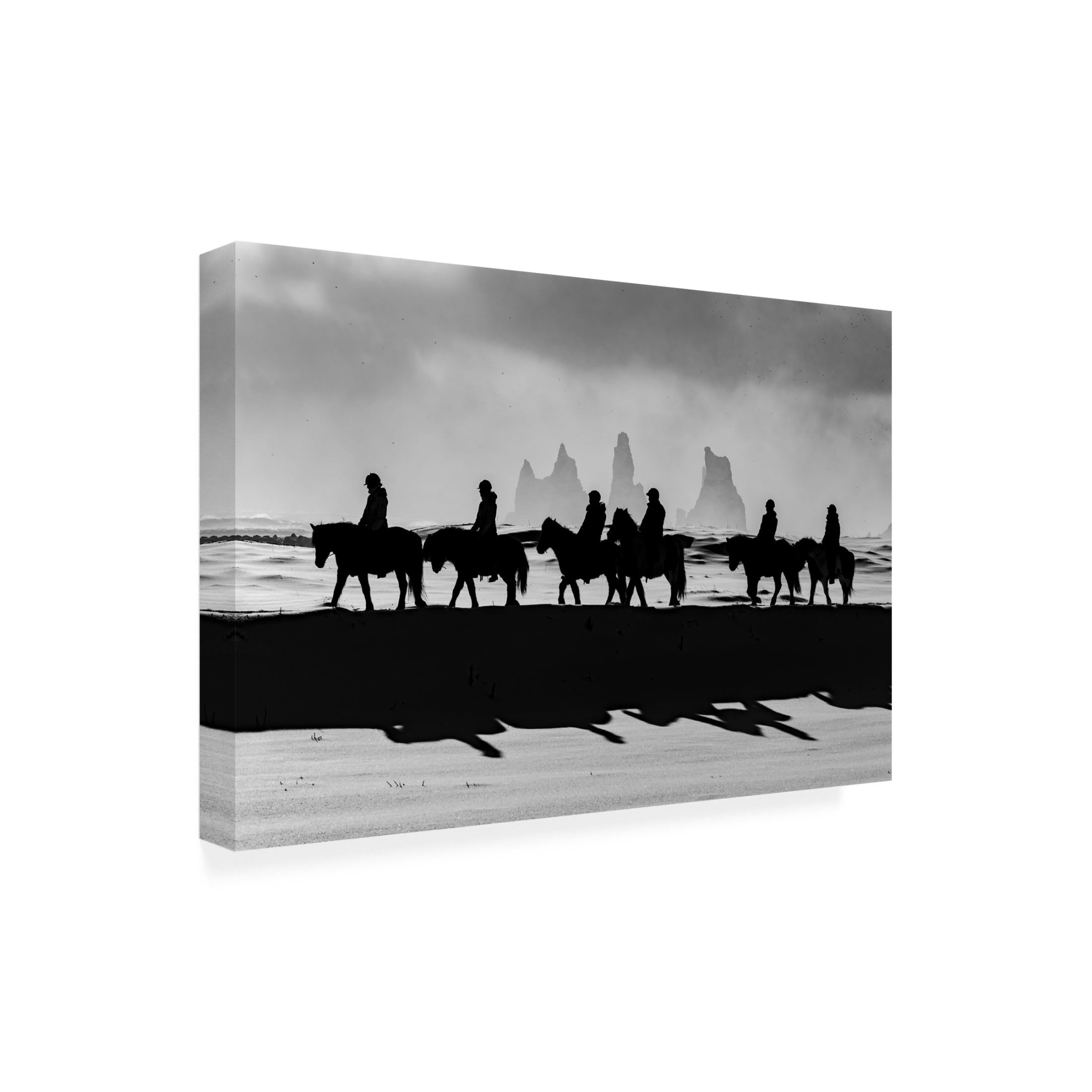 Trademark Fine Art Massimo Tamajo Lights And Shadows In Magical Iceland Canvas Wall Art