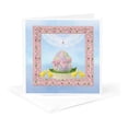 thumbnail image 5 of 3drose, Beautiful Egg, Bow, Yellow Chicks, Lace, Gems, Flower, Happy Easter, 6 Greeting Cards with Envelopes, 5 of 7