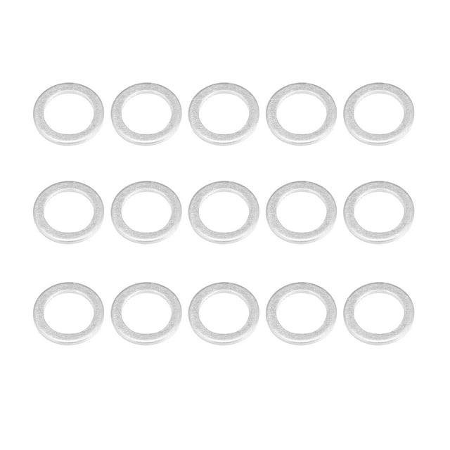 15uds Motor Aceite Trituración Arandelas Juntas 0.71''x1.02''x0.08'' para Coche