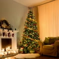 Photo 1 of 



Clearance
Visit the FIRSTNESS Store
Firstness 6ft Pre-Lit Artificial Christmas Tree w/ 1200 Branch Tips 300 LED Lights, 80 Pine Cones + Artificial Berries, Gold Ribbon & Snowflake Christmas Decorations, Metal Base