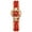 Red, variant on Casual Fashion Wrapped Diamond Heart Dial Bracelet Watch