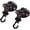 Black - 2 Pieces, variant on REDCAMP Heavy Duty Suction Cup Anchor with Securing Hook Tie Down, Removable Camping Tarp Accessory for Car RV Trunk Window Glass