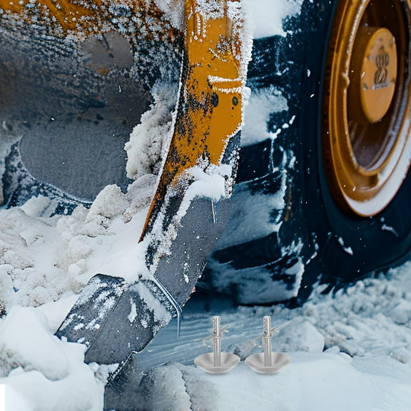 Masteelf 2 Set Replacement Snow Plow Skid Shoes Replaces Part ATV Snow Plow Slip Foot Nonslip Base With Adjustable Pins