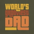 thumbnail image 3 of CafePress - World's Grooviest Dad Dark T Shirt - Men's Classic Graphic Cotton T-Shirt, 3 of 4