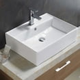 thumbnail image 3 of American Imaginations AI-28112 23.23 in. Rectangle Above Counter White Vessel for 1 Hole Center Drilling, 3 of 3