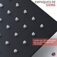 thumbnail image 3 of Regadera Cuadrada Tipo Lluvia Acero Inoxidable Negro Mate Picool Cuadrado, 3 of 8